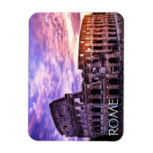 Schilderen van Colosseum in Rome bij zonsondergang Magneet (Verticaal)