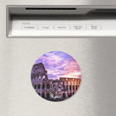 Schilderen van Colosseum in Rome bij zonsondergang Magneet (Insitu (Vaatwasser))