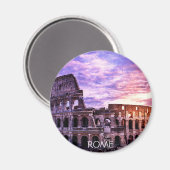 Schilderen van Colosseum in Rome bij zonsondergang Magneet (Voorkant / Achterkant)