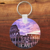 Schilderen van Colosseum in Rome bij zonsondergang Sleutelhanger (Voorkant)