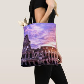 Schilderen van Colosseum in Rome bij zonsondergang Tote Bag (Dichtbij)