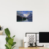 Schilderen van de Bierstadt Mountain Scene Poster (Thuiskantoor)