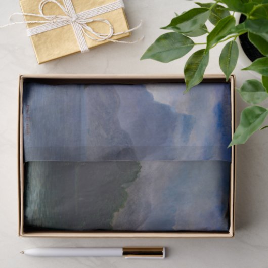 Schilderen van de Bierstadt Mountain Scene Tissuepapier (Geschenk)