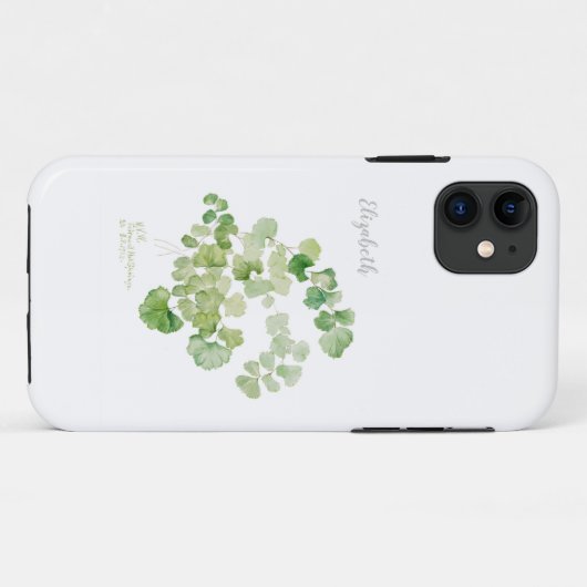  schilderen van de botanische Waterverf Case-Mate iPhone Case (Achterkant (horizontaal))