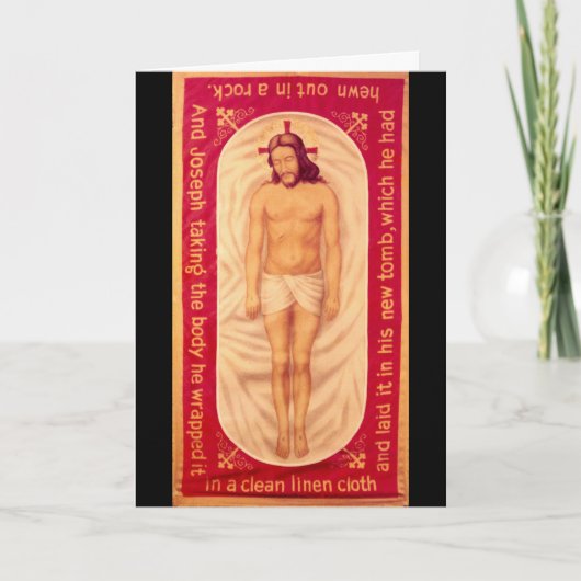 Schilderen van de Christuskaart Feestdagen Kaart (Voorkant)