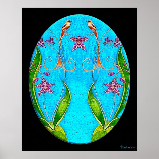 Schilderen van de Hawaiiaanse Waterverf Poster (Voorkant)