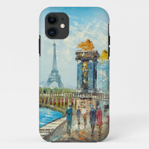 Schilderen van de hoogovencentrale van Parijs iPhone 11 Hoesje