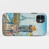 Schilderen van de hoogovencentrale van Parijs Case-Mate iPhone Case (Achterkant (horizontaal))