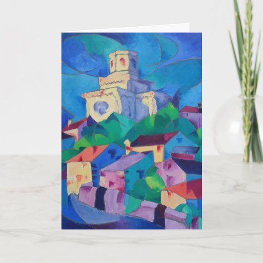 Schilderen van de kerk in Royat, Frankrijk - Kaart (Voorkant)