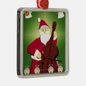 Schilderen van de kerstman met cello metalen ornament (Rechts)