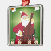 Schilderen van de kerstman met cello metalen ornament (Links)
