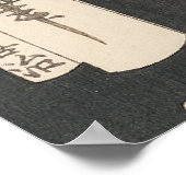  schilderen van de kleurrijke Japanse vrouw Poster (Hoek)