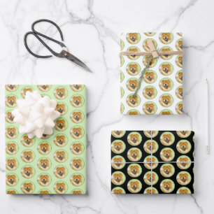 Schilderen van de KNOOPPROGRAMMA'S - Kute Original Inpakpapier Vel