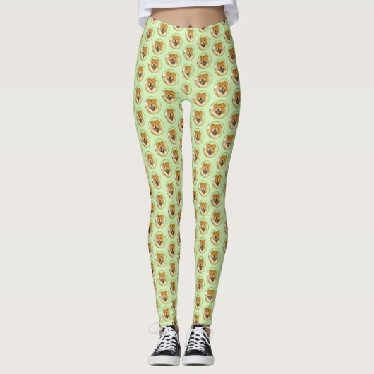 Schilderen van de KNOOPPROGRAMMA'S - Kute Original Leggings (Voorkant)