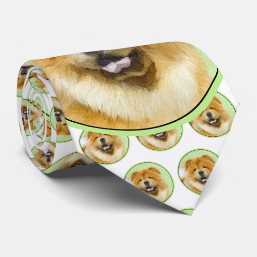 Schilderen van de KNOOPPROGRAMMA'S - Kute Original Stropdas (Opgerold)