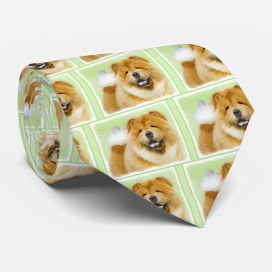 Schilderen van de KNOOPPROGRAMMA'S - Kute Original Stropdas (Opgerold)