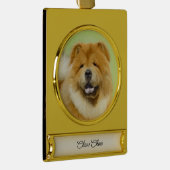 Schilderen van de KNOOPPROGRAMMA'S - Kute Original Verguld Banner Ornament (Rechts)