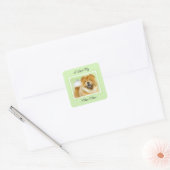 Schilderen van de KNOOPPROGRAMMA'S - Kute Original Vierkante Sticker (Envelop)