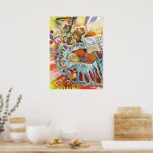 Schilderen van de kunstenaar RobSKY Poster (Keuken)