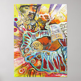 Schilderen van de kunstenaar RobSKY Poster