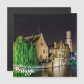 Schilderen van de oude stad Brugge en de toren van (Voorkant / Achterkant)