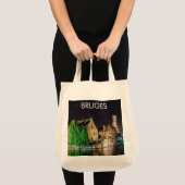 Schilderen van de oude stad Brugge en de toren van Tote Bag (Voorkant (product))
