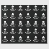 Schilderen van de schedel cadeaupapier (Vlak)