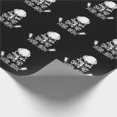 Schilderen van de schedel cadeaupapier (Hoek)