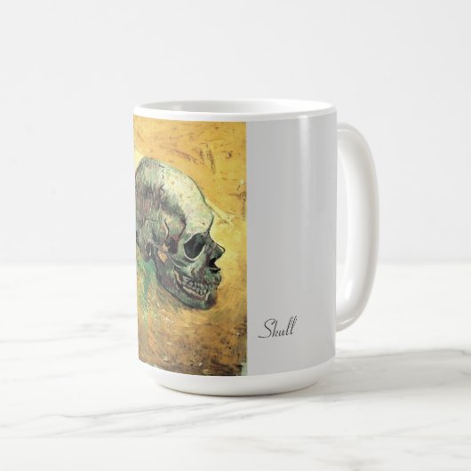 Schilderen van de schedel, Van Gogh - beroemd schi Koffiemok (Voorkant rechts)