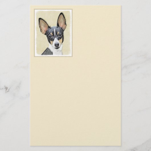 Schilderen van de speelgoed fox-terger - Kute Orig Briefpapier (Voorkant)