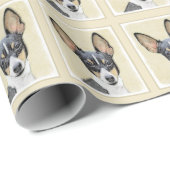 Schilderen van de speelgoed fox-terger - Kute Orig Cadeaupapier (Rol Hoek)