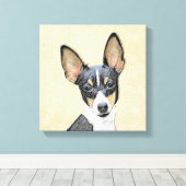 Schilderen van de speelgoed fox-terger - Kute Orig Canvas Afdruk (Insitu (Houten vloer))
