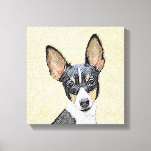 Schilderen van de speelgoed fox-terger - Kute Orig Canvas Afdruk (Voorkant)