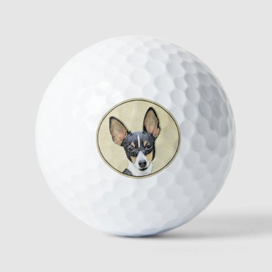 Schilderen van de speelgoed fox-terger - Kute Orig Golfballen (Voorkant)