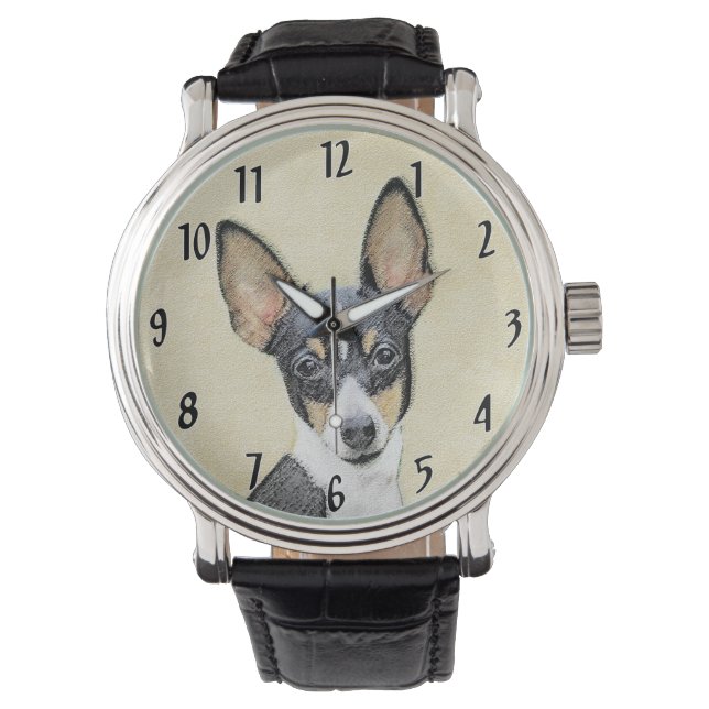 Schilderen van de speelgoed fox-terger - Kute Orig Horloge (Voorkant)