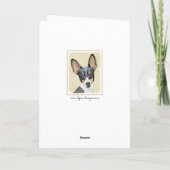 Schilderen van de speelgoed fox-terger - Kute Orig Kaart (Achterkant)