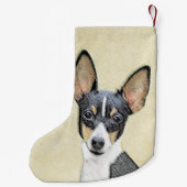 Schilderen van de speelgoed fox-terger - Kute Orig Kleine Kerstsok (Achterkant)