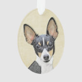 Schilderen van de speelgoed fox-terger - Kute Orig Ornament (achterkant)