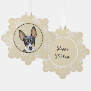 Schilderen van de speelgoed fox-terger - Kute Orig Ornament Kaart