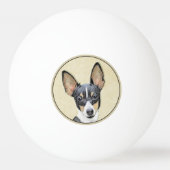 Schilderen van de speelgoed fox-terger - Kute Orig Pingpongbal (Achterkant)