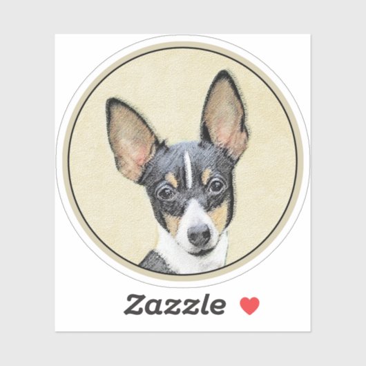 Schilderen van de speelgoed fox-terger - Kute Orig Sticker (Vel)