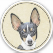 Schilderen van de speelgoed fox-terger - Kute Orig Sticker (Voorkant)