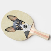 Schilderen van de speelgoed fox-terger - Kute Orig Tafeltennisbatje (Zijkant)