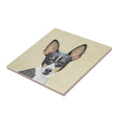 Schilderen van de speelgoed fox-terger - Kute Orig Tegeltje (Zijkant)