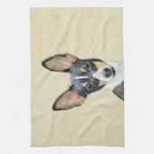 Schilderen van de speelgoed fox-terger - Kute Orig Theedoek (Verticaal)