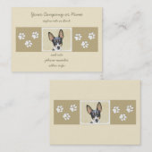 Schilderen van de speelgoed fox-terger - Kute Orig Visitekaartje (Voorkant / Achterkant)