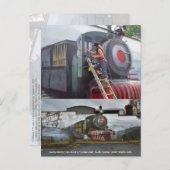 Schilderen van de Swamp Rabbit Train muurschilderi Briefkaart (Voorkant / Achterkant)
