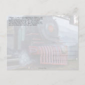 Schilderen van de Swamp Rabbit Train muurschilderi Briefkaart (Achterkant)