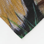 Schilderen van de tijgermantel met klauw fleece deken (Hoek)