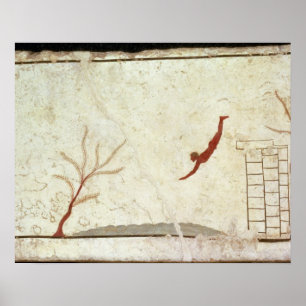 Schilderen van de tomb van de duiker in het zuiden poster